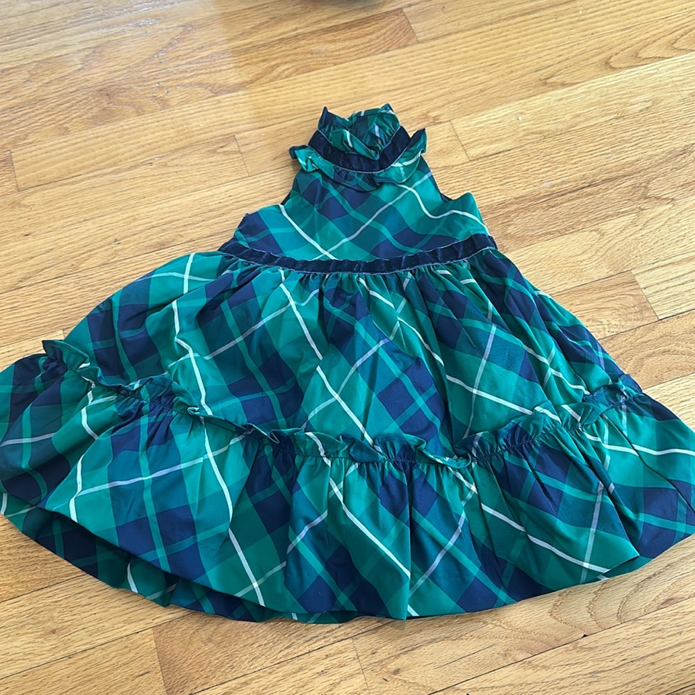 Janie and Jack black watch plaid dress
